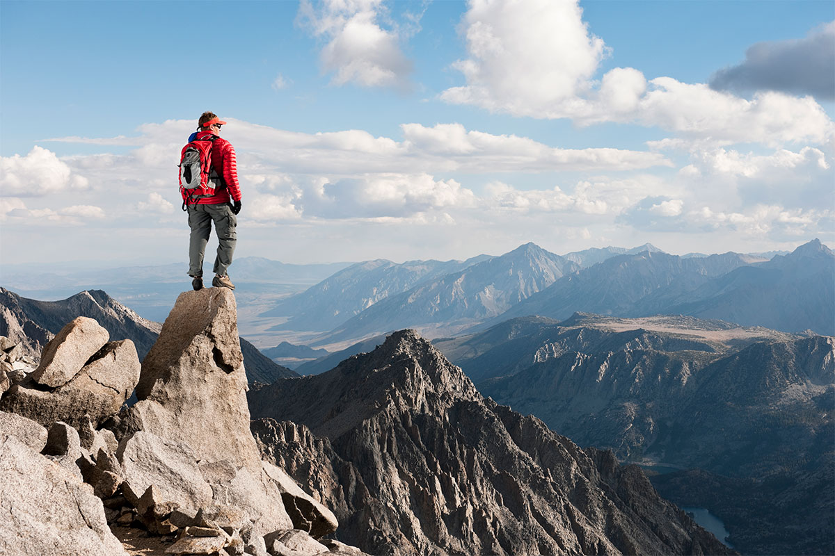 Man on mountain